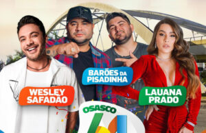 Barões da Pisadinha, Wesley Safadão e Lauana Prado fazem show na próxima semana pelos 61 anos de emancipação de Osasco