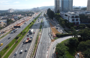 Pista da Castello Branco ao lado do trevo de Alphaville é reaberta ao tráfego de veículos