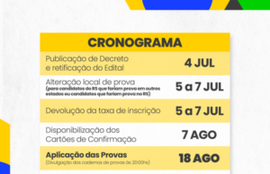 Governo Federal divulga novo cronograma do Concurso Unificado, com 2,1 milhões de candidatos