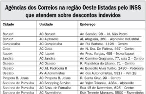 Região Oeste tem 14 agências dos Correios atendendo aposentados e pensionistas que reclamam de descontos indevidos do INSS