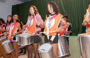Apresentação gratuita de percussão acontece dentro do 14º BPM/M, na Vila dos Remédios