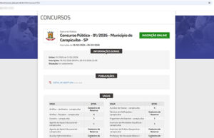 Inscrições para novo Concurso Público de Carapicuíba vão até 20 de março