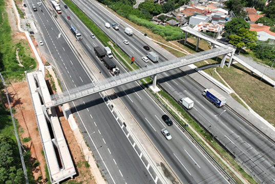 ViaOeste libera passarela e tráfego ampliado em ponte sobre a Castello Branco