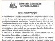 Carapicuíba Center Clube – Edital de Convocação