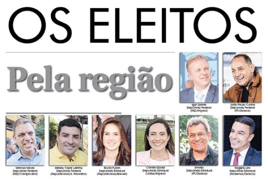 Região Oeste repete feito histórico de 20 anos atrás e elege quatro deputados federais